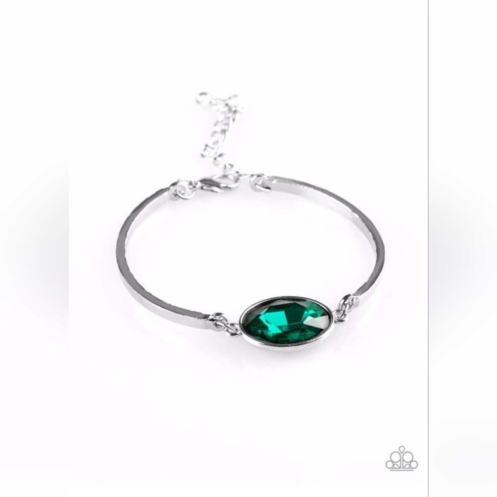 Paparazzi Definitely Dashing- Green bracelet